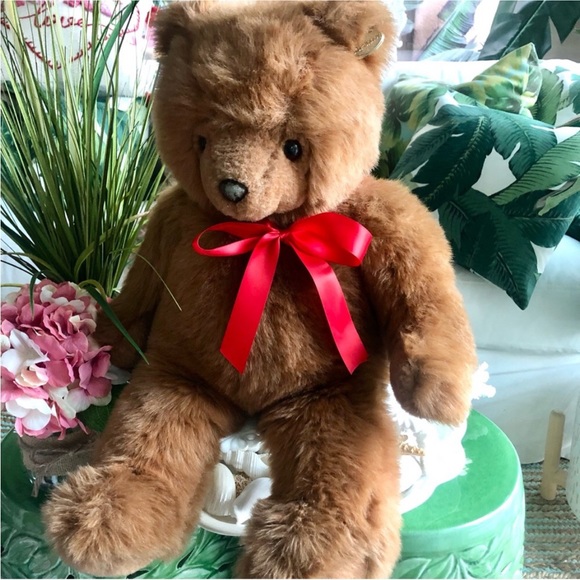 Vintage Large GUND Teddy Bear Valentines Day - Picture 1 of 6